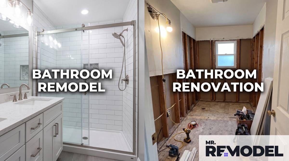 Bathroom Renovation vs Remodel: What's the Difference?